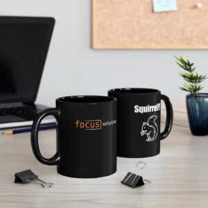 Focus - Squirrel!!! 11oz Mug (Black)